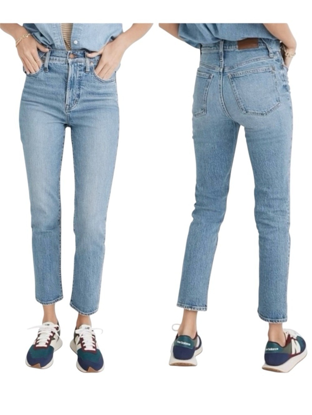 Madewell the perfect vintage jean size 24P tapered leg high waist blue